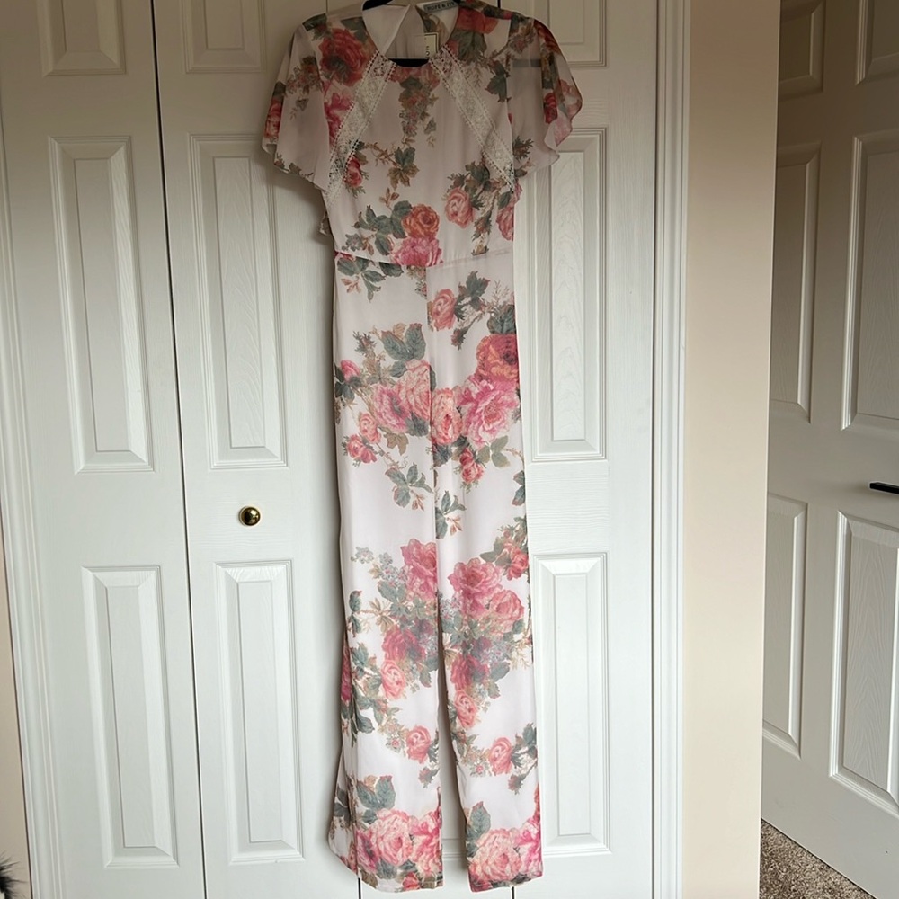 Hope and Ivy floral Jumpsuit